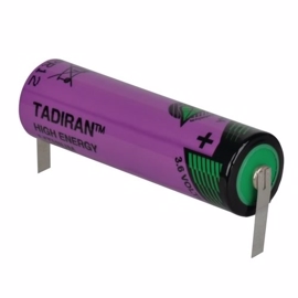 Tadiran 3,6V SL-760 Lithium batteri AA med loddeflige